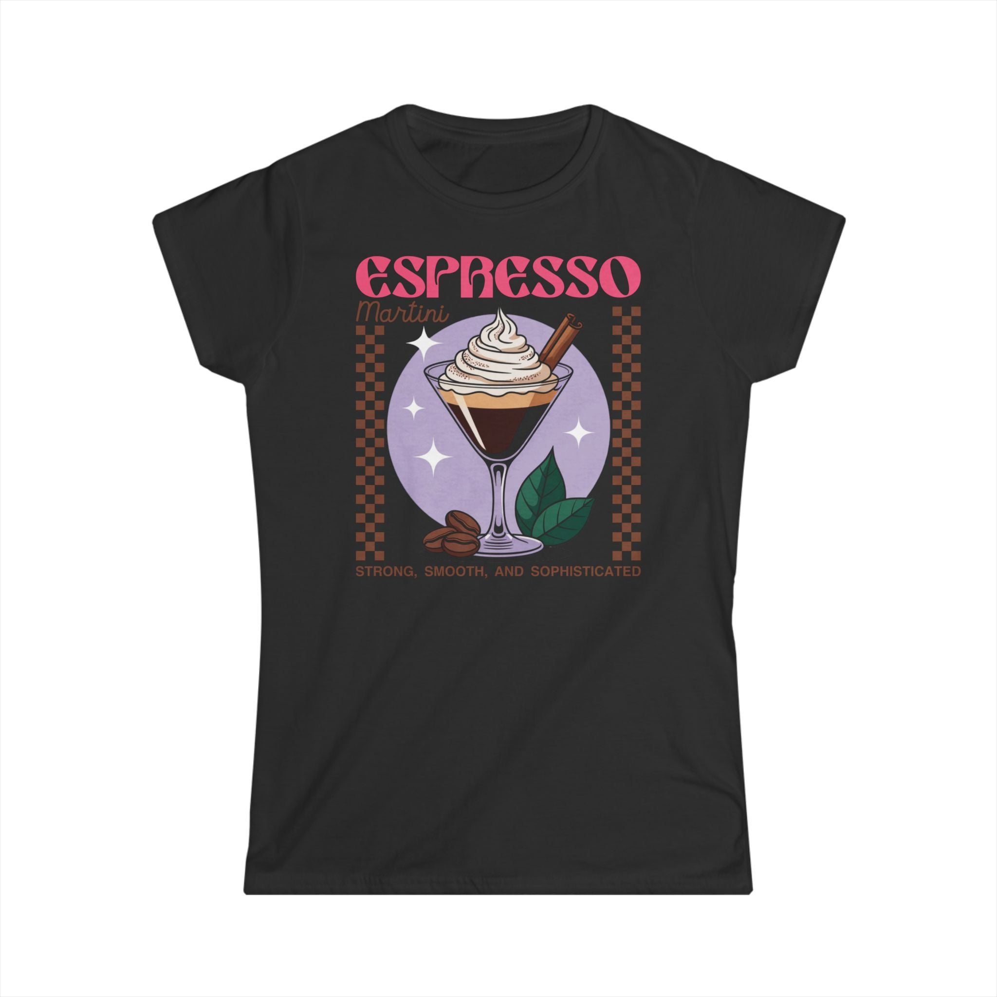 Espresso Martini Tee — Retro Coffee Cocktail Graphic Women’s Shirt