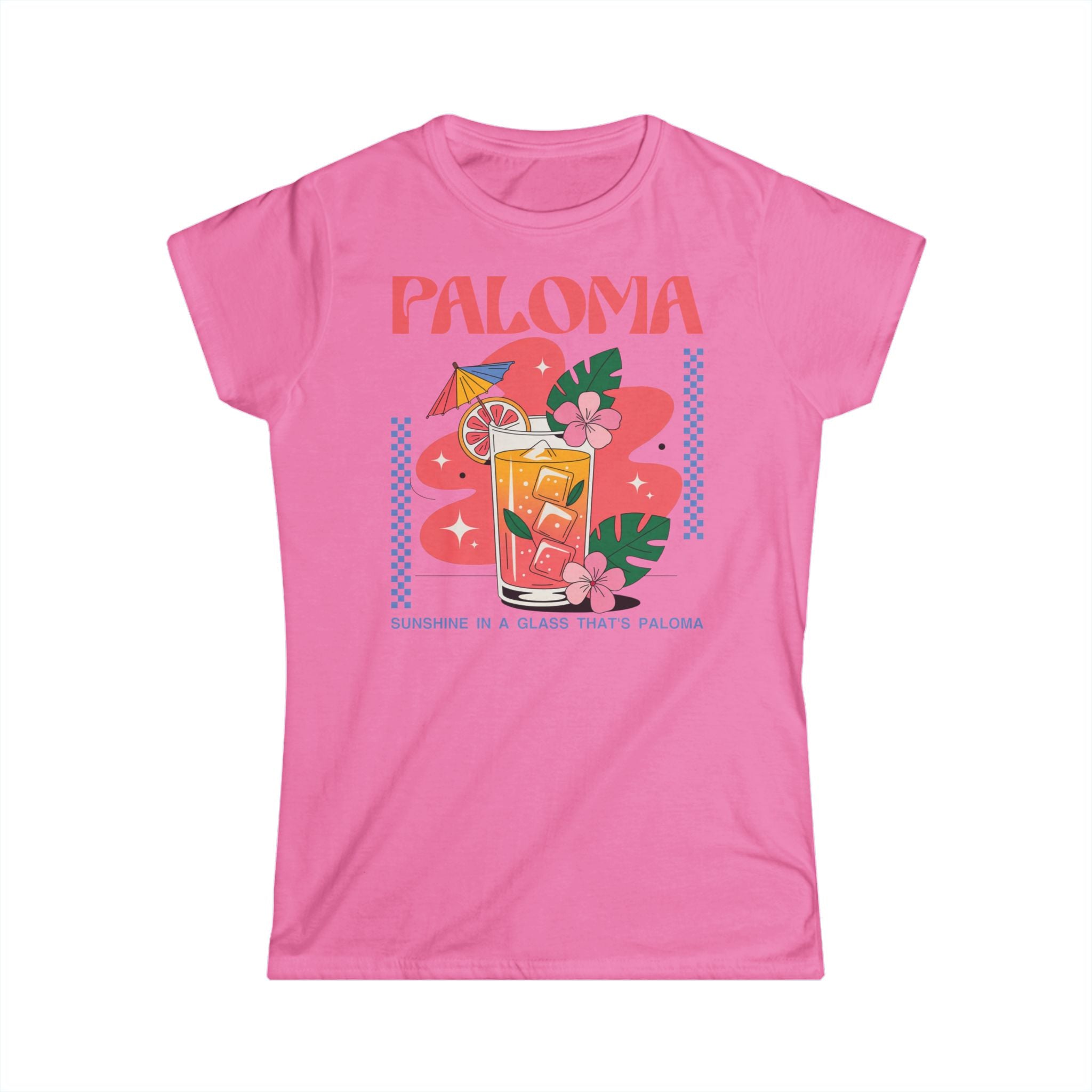 Paloma Cocktail Tee — Tropical 'Sunshine in a Glass' Women's T-Shirt