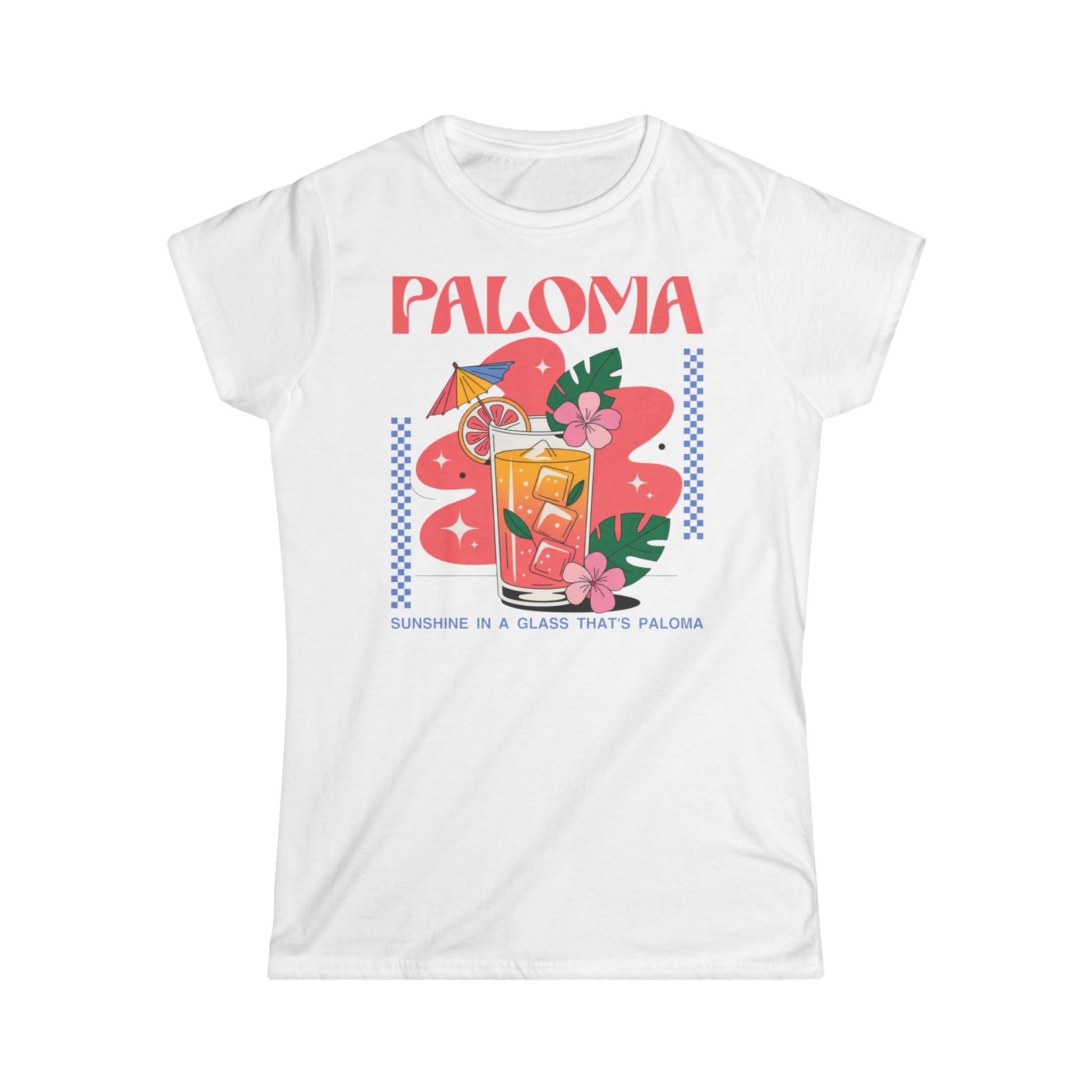 Paloma Cocktail Tee — Tropical 'Sunshine in a Glass' Women's T-Shirt