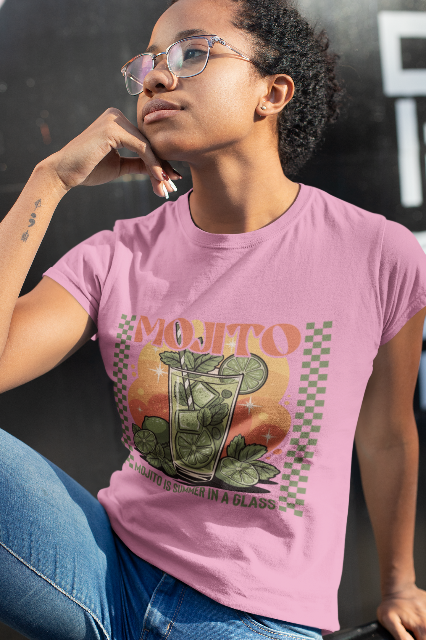 Mojito Summer Tee — "Mojito is Summer in a Glass" Graphic T-Shirt