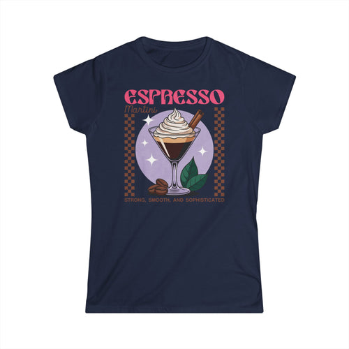 Espresso Martini Tee — Retro Coffee Cocktail Graphic Women’s Shirt